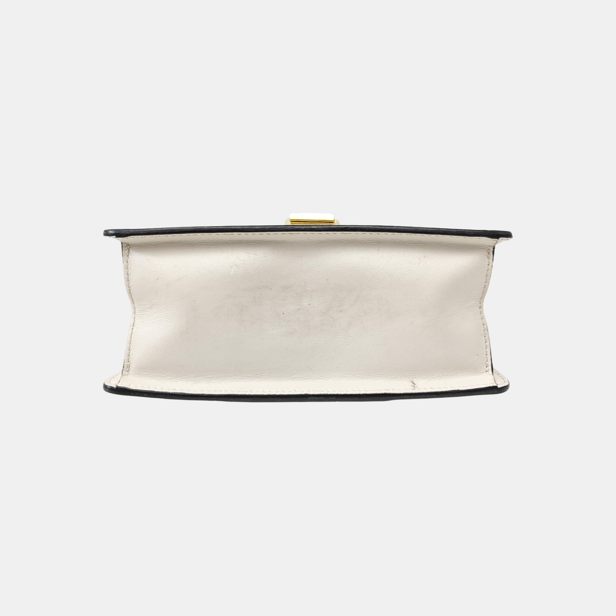 Sylvie Mini Calfskin White