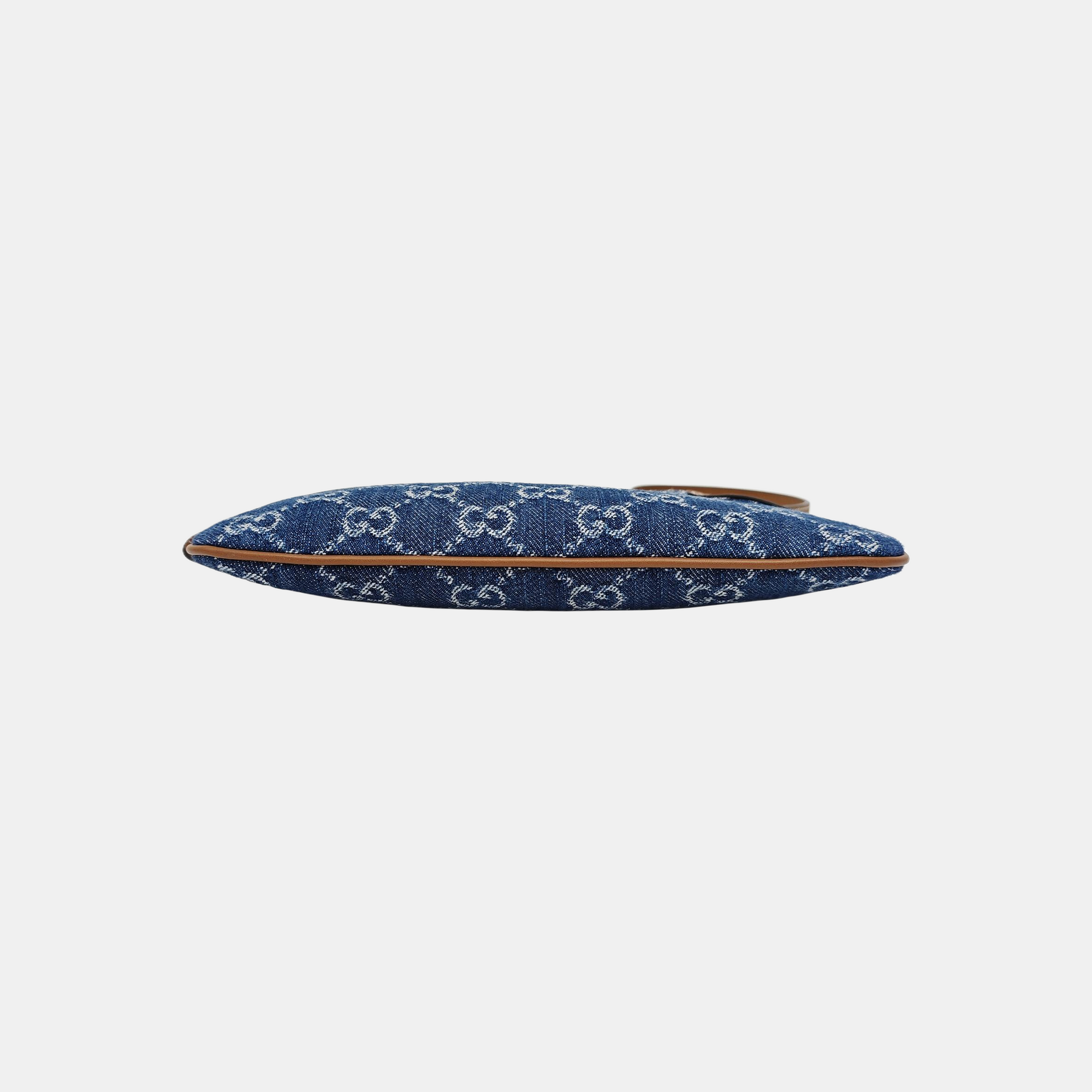 GG Emblem Small Monogram Denim Blue