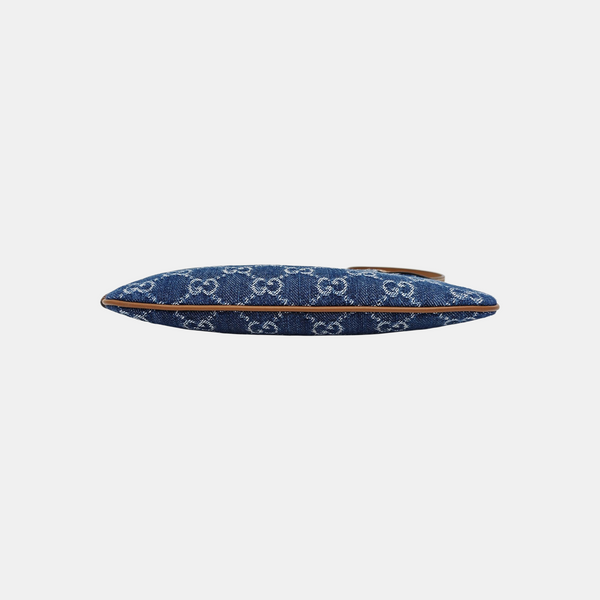 GG Emblem Small Monogram Denim Blue
