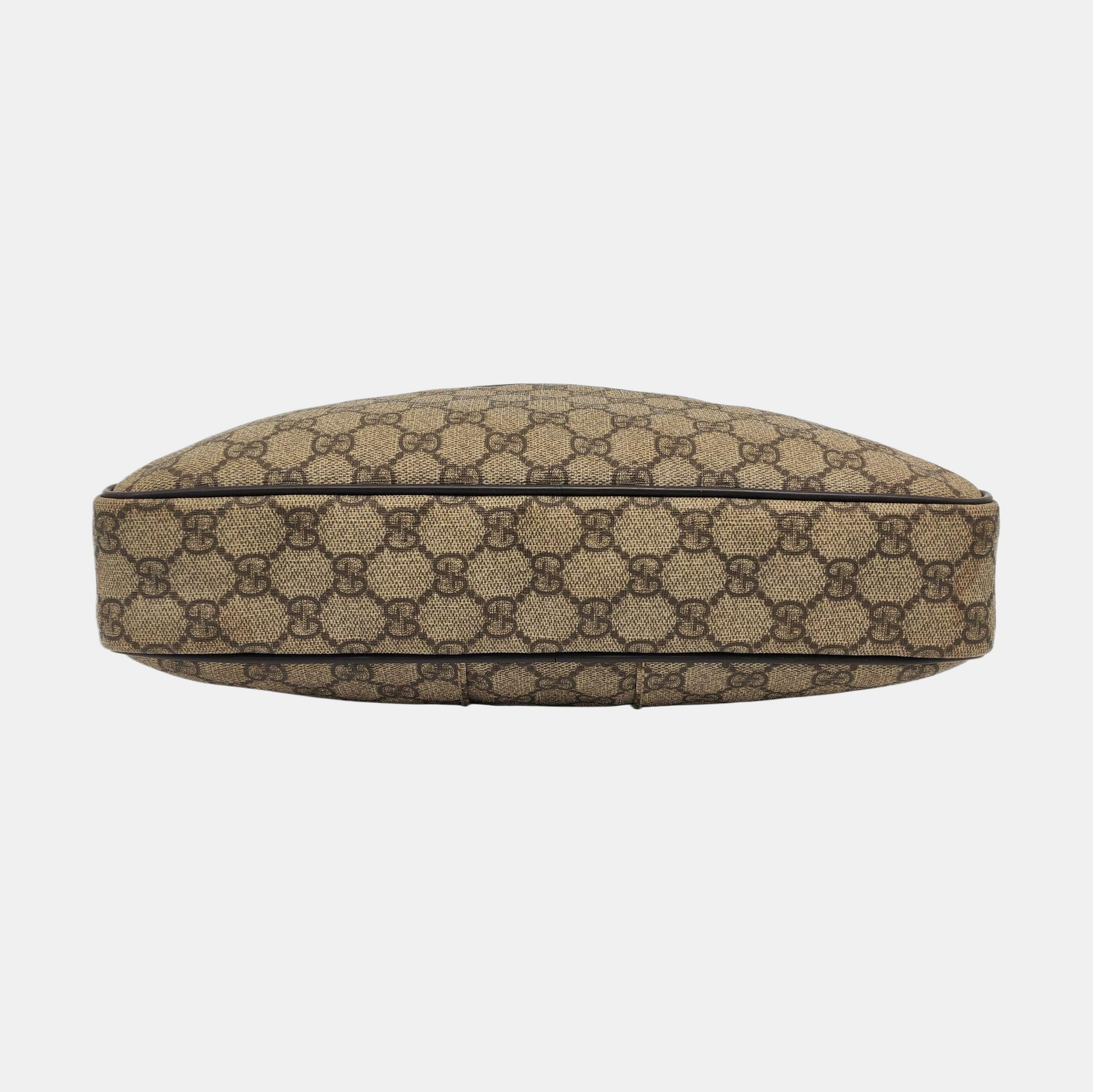 Monogram Coated Canvas Crossbody Bag Beige
