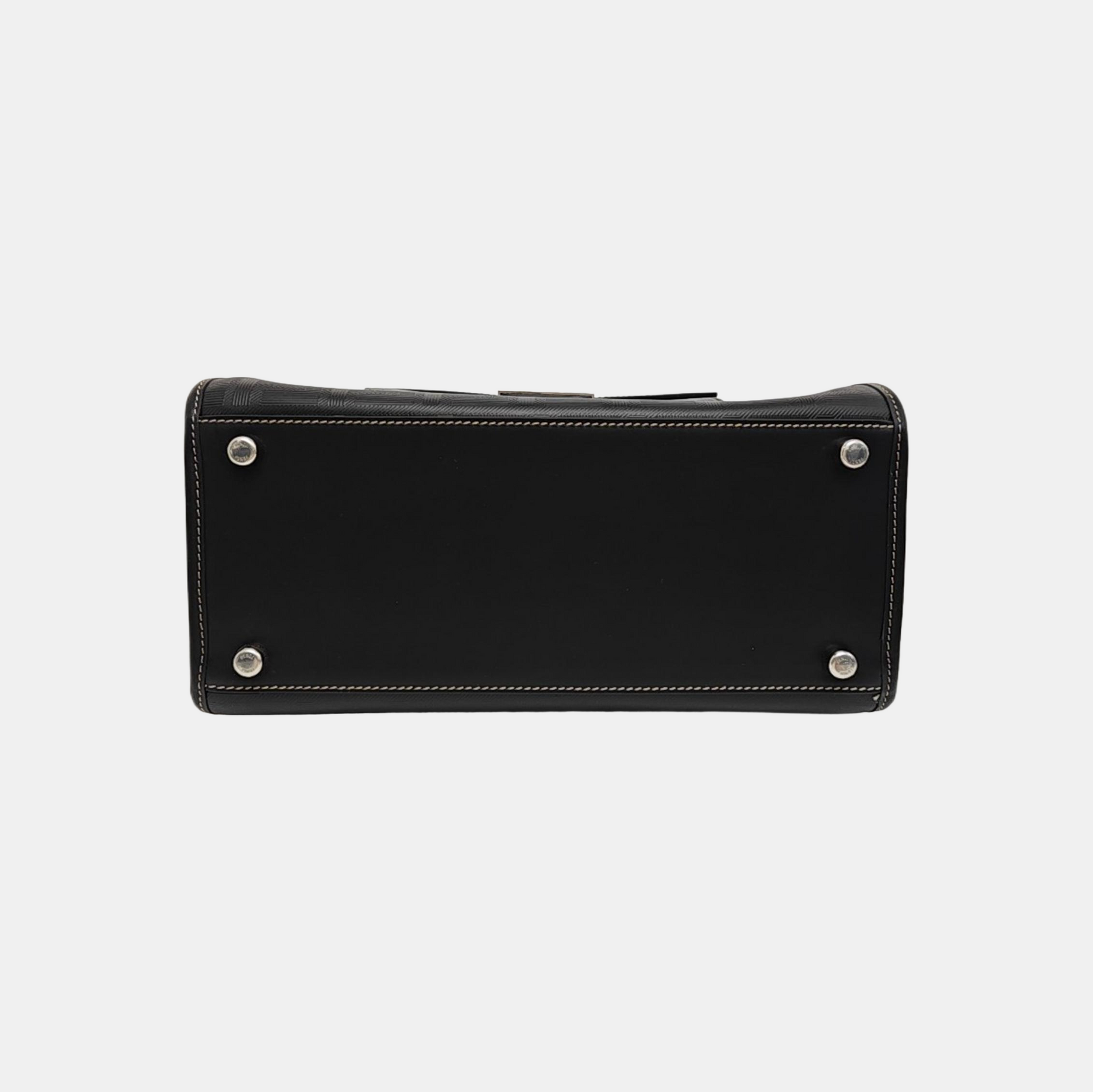 Calfskin Shoulder Bag Black
