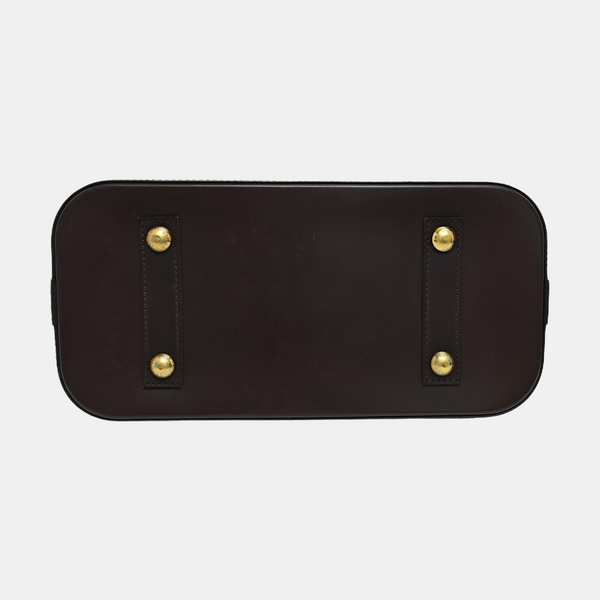 ALMA PM Lona revestida Damier Ebene Marrón