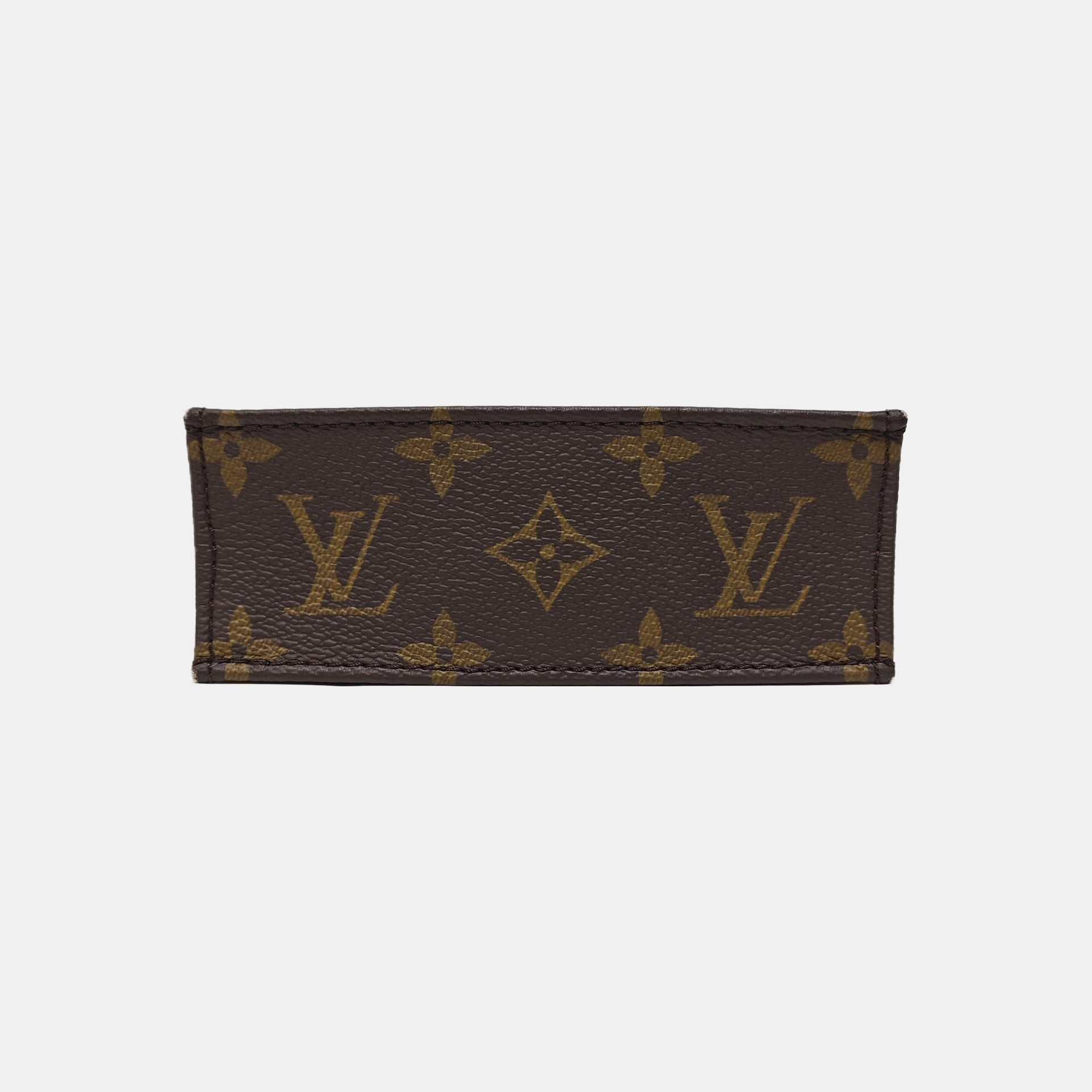 SAC PLAT Mini Monogram Coated Canvas Brown