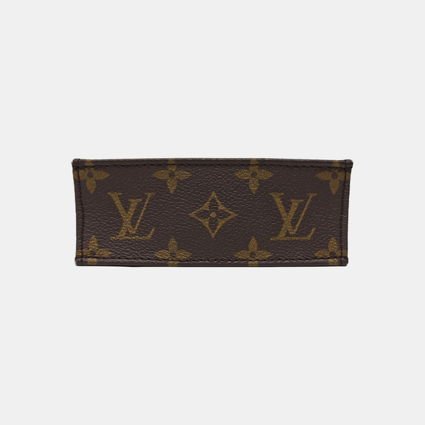 SAC PLAT Mini Monogram Coated Canvas Brown