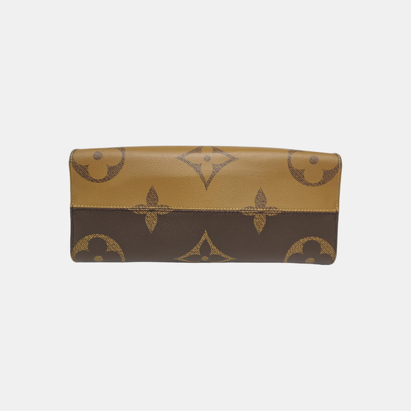 ONTHEGO MM Monogram Coated Canvas Brown