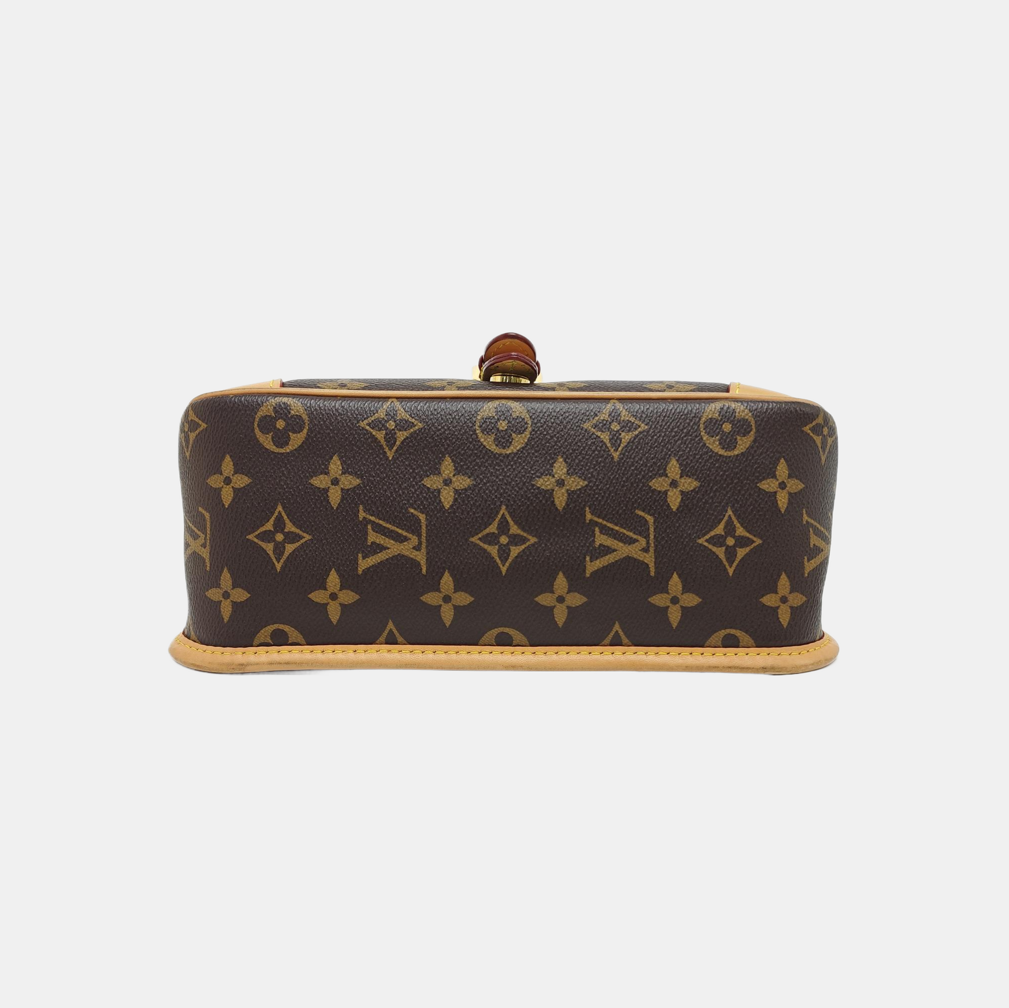 DIANE Monogram Coated Canvas Brown
