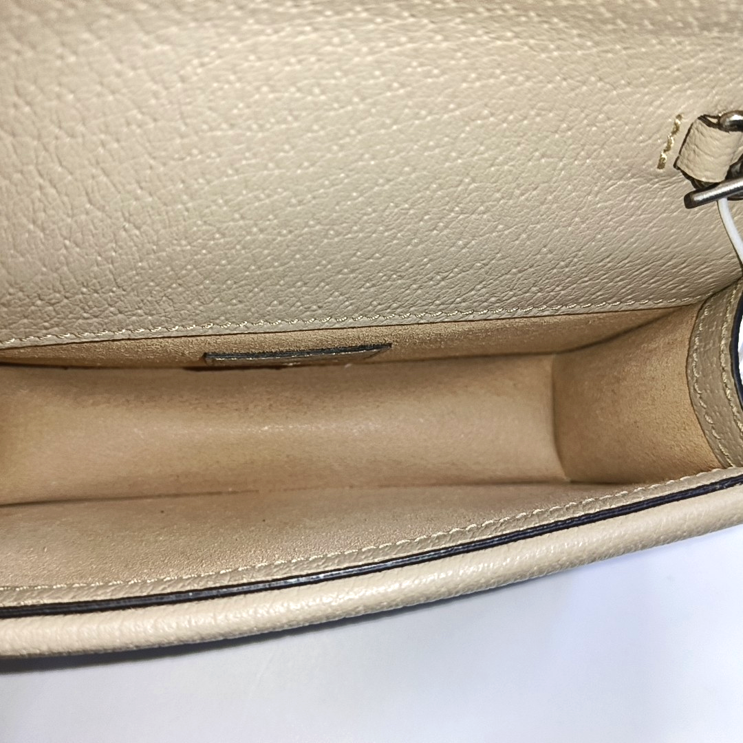 Dionysus Super Mini Monogram Coated Canvas Beige