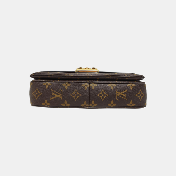 MARCEAU Monogram Coated Canvas Brown