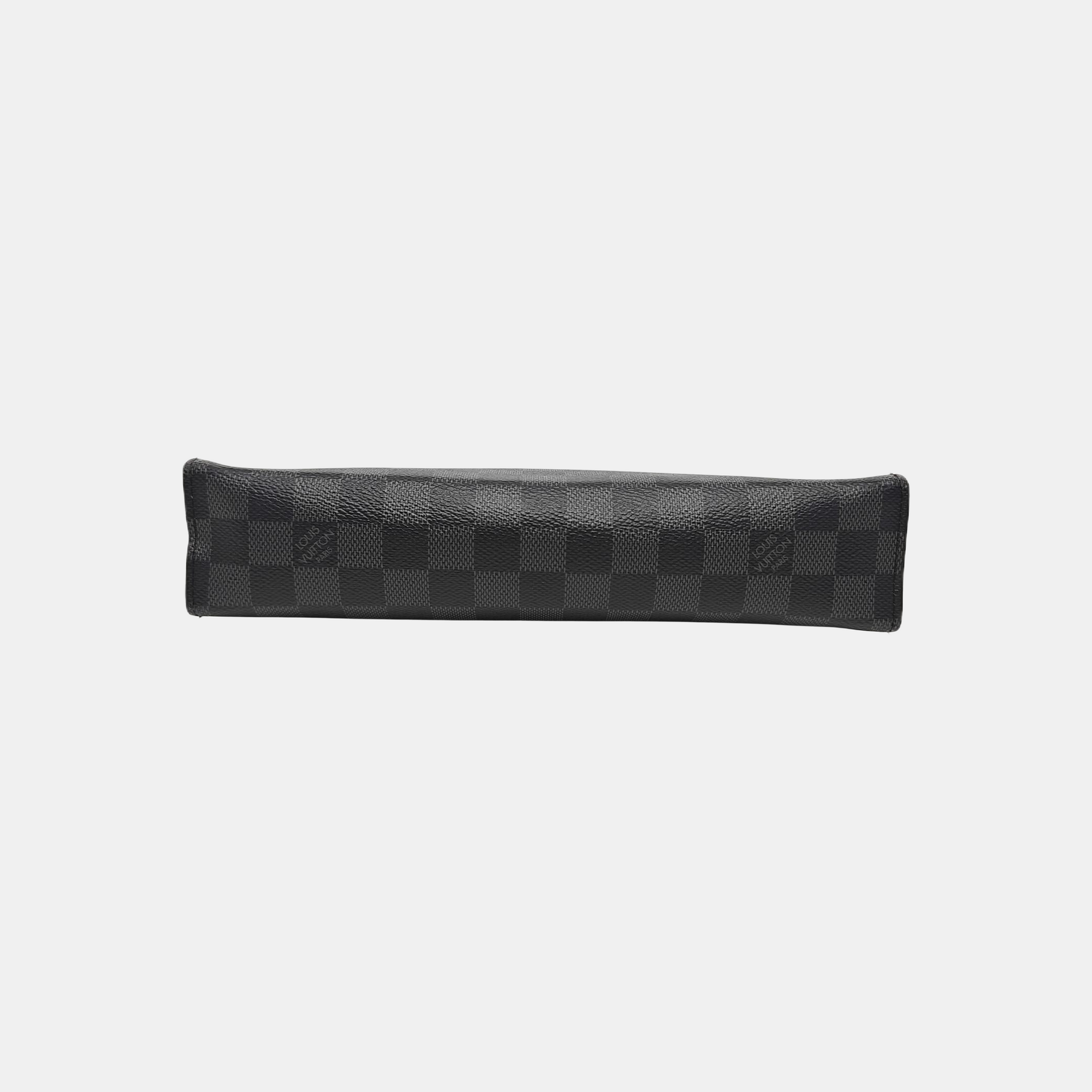 Pochette Voyag MM Damier Graphite Coated Canvas Gray
