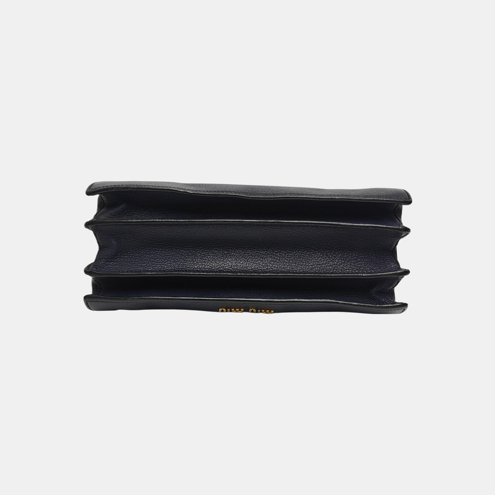 Calfskin Top Handle Bag Blue
