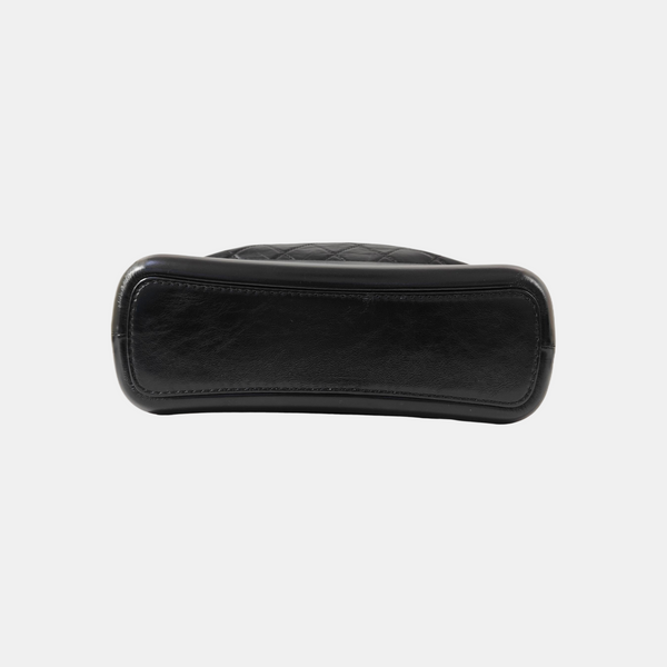 Quilted Calfskin Shoulder Bag Black