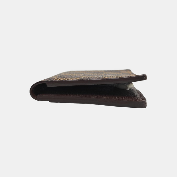Damier Ebene Coated Canvas Card Holder Brown