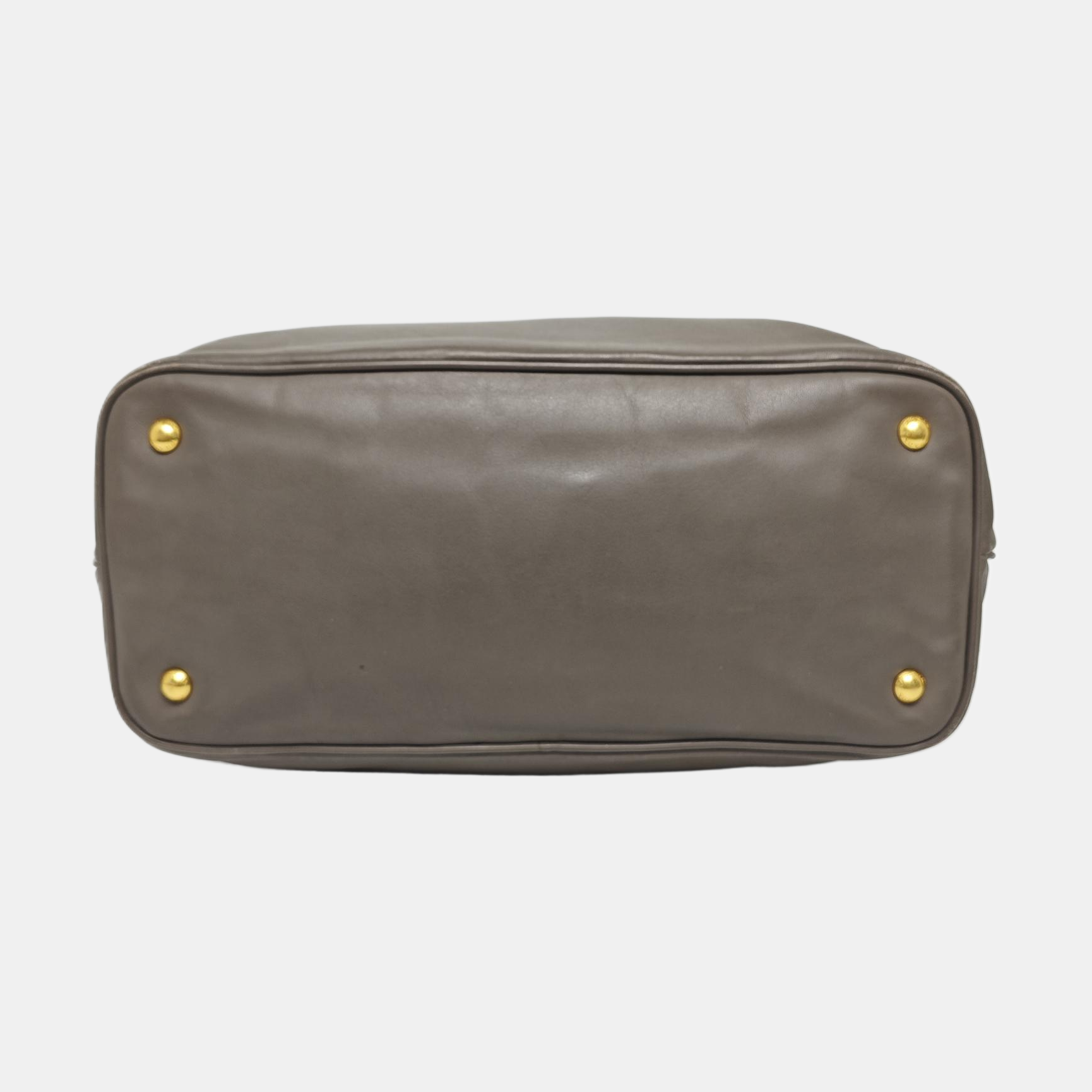 Calfskin Tote Bag Gray