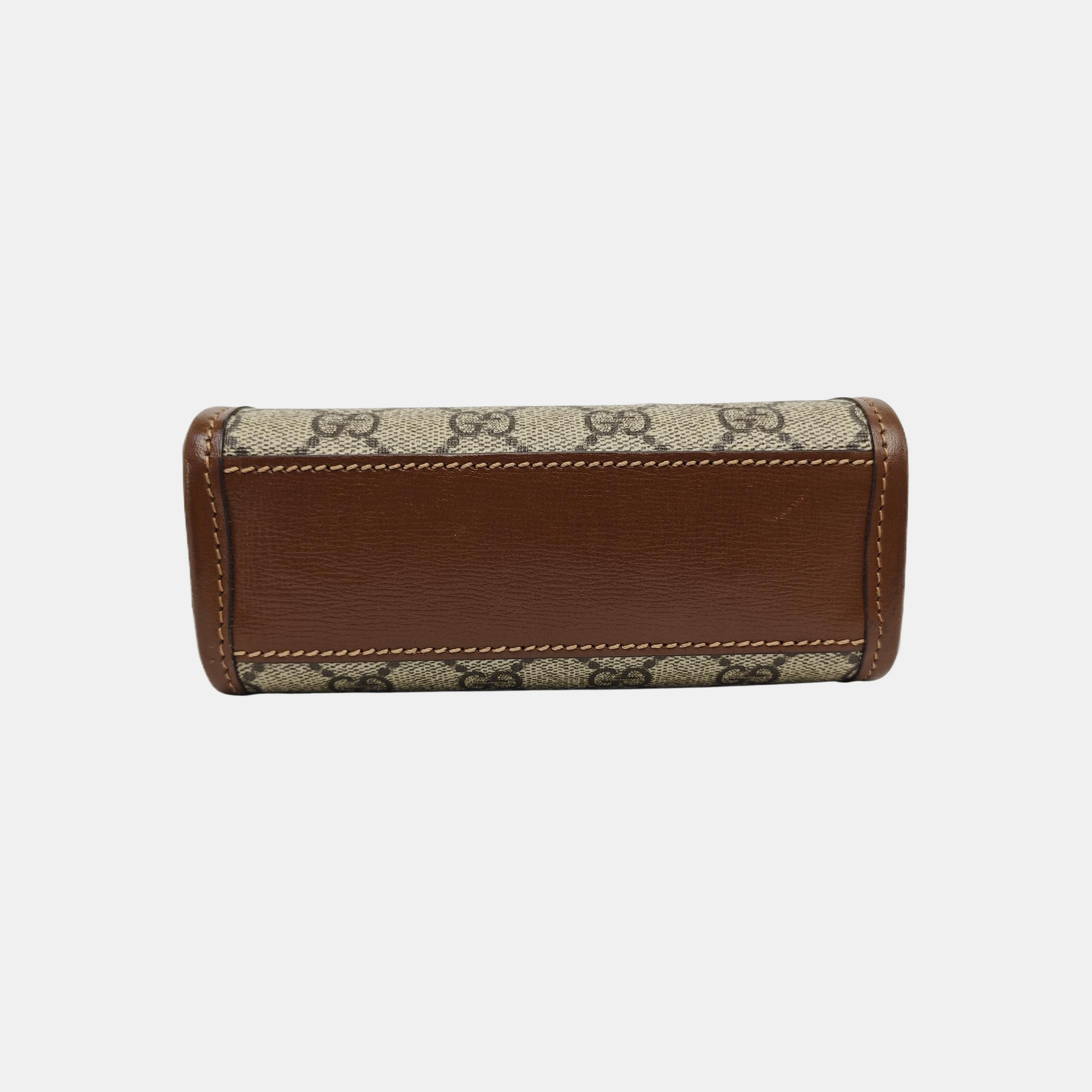 Retro Mini Monogram Coated Canvas Beige
