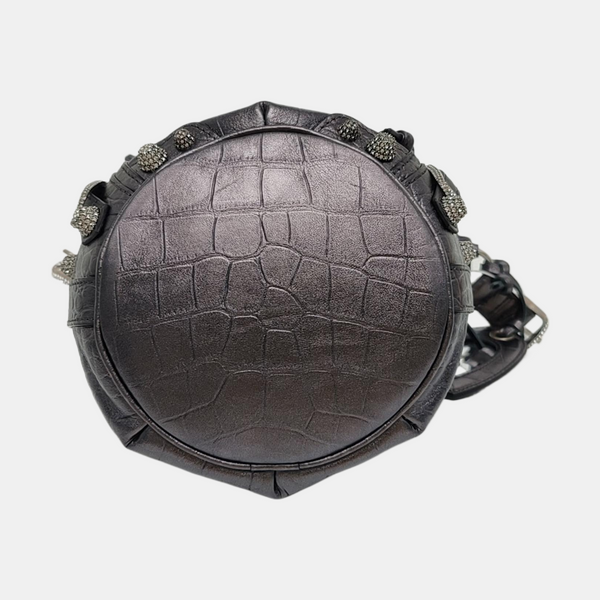 Le Cagole Mini Calfskin Gray