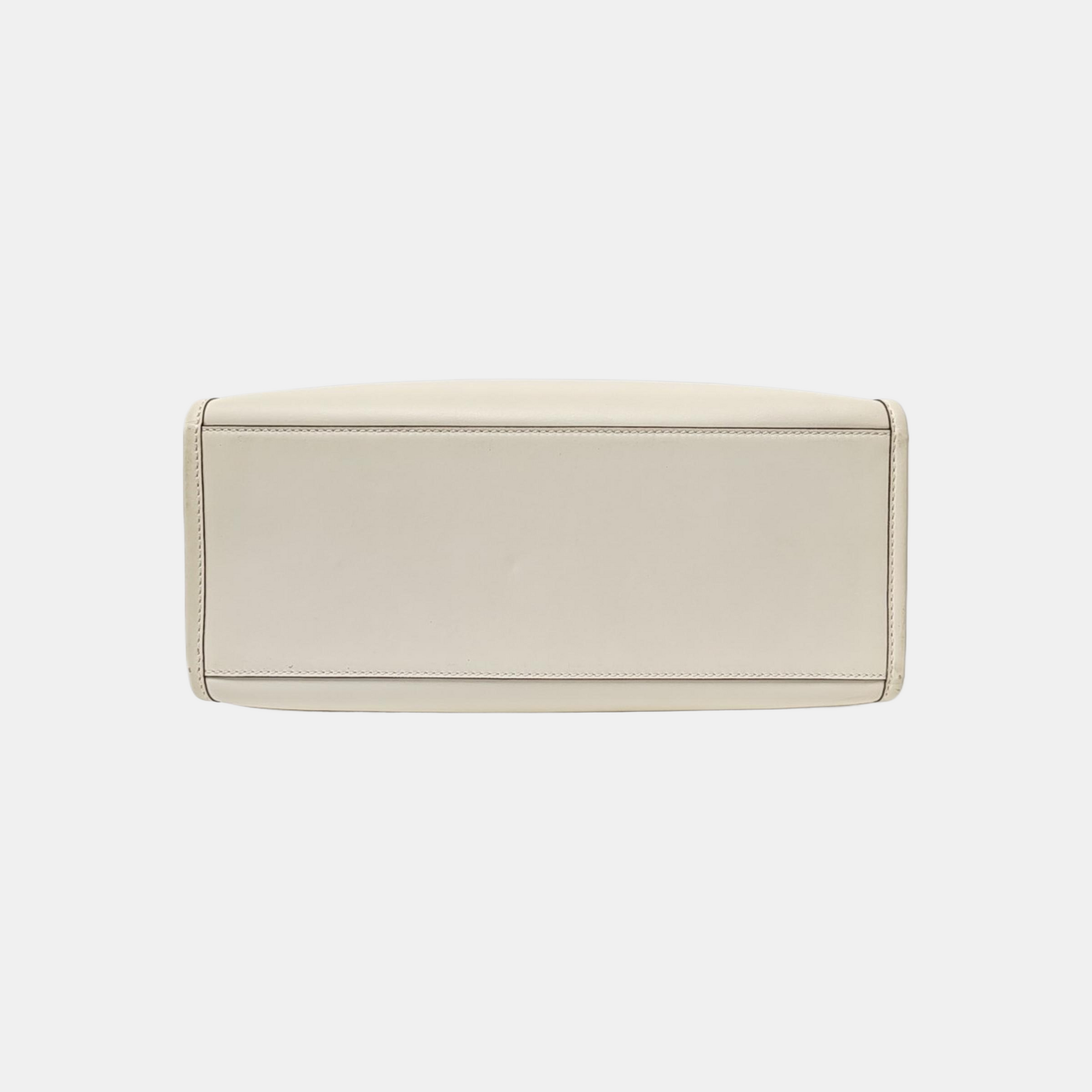 Sunshine Medium Calfskin White