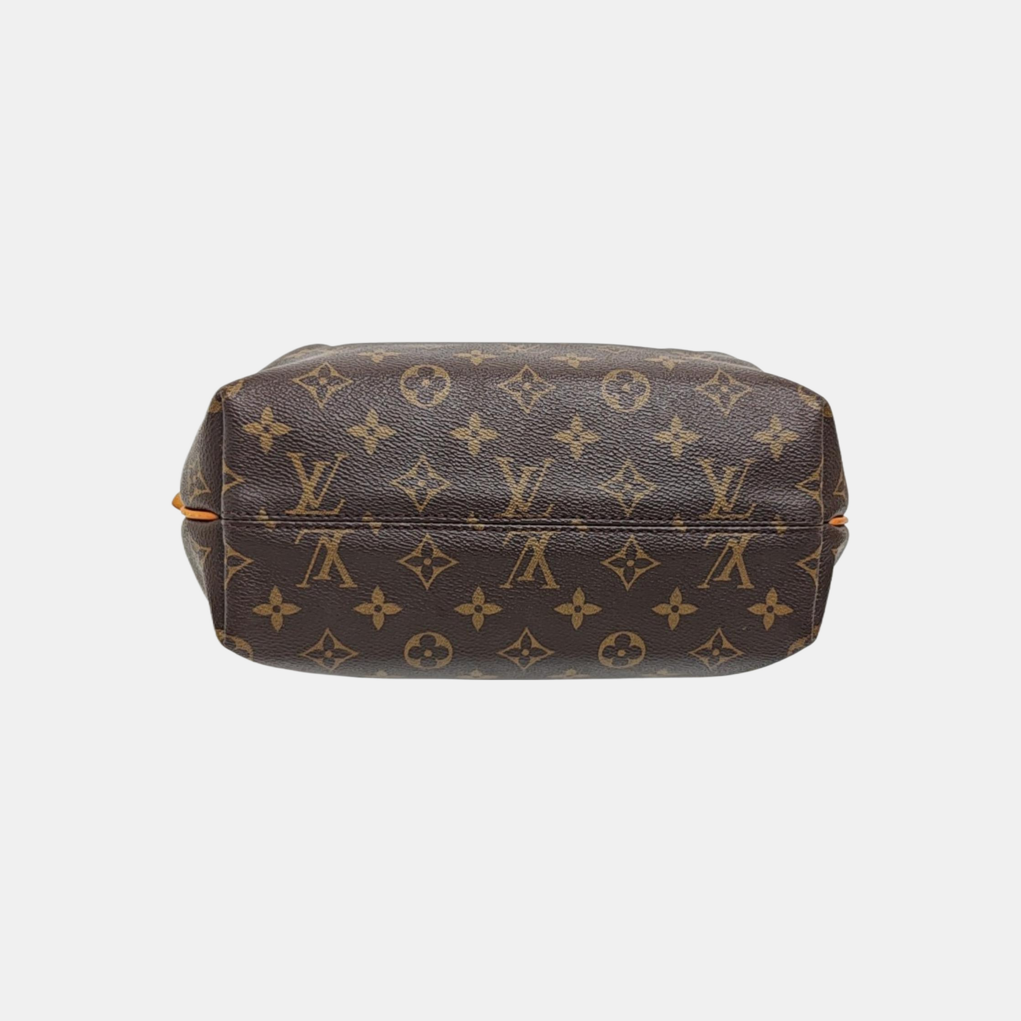TURENNE Monogram Coated Canvas Brown