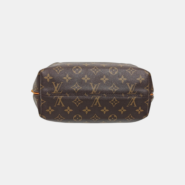 TURENNE Monogram Coated Canvas Brown