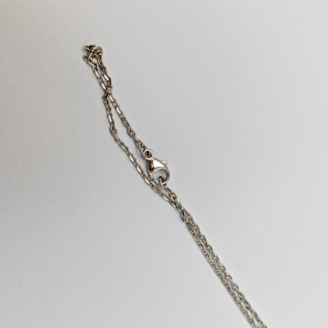 Pop H Metal Silver Necklace