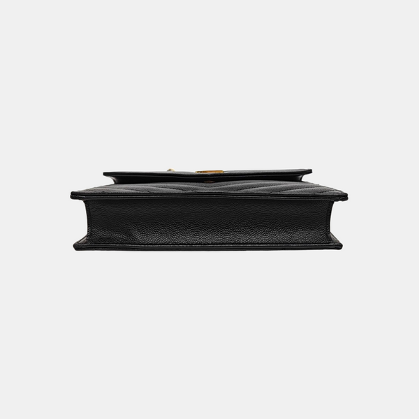 MONOGRAM WOC Chevron Calfskin Black