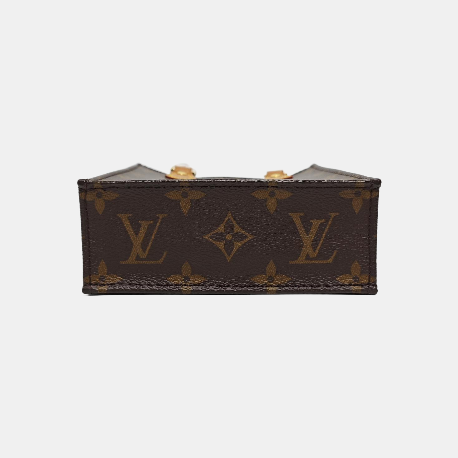 SAC PLAT Mini Lona Monogram Revestida Marrón