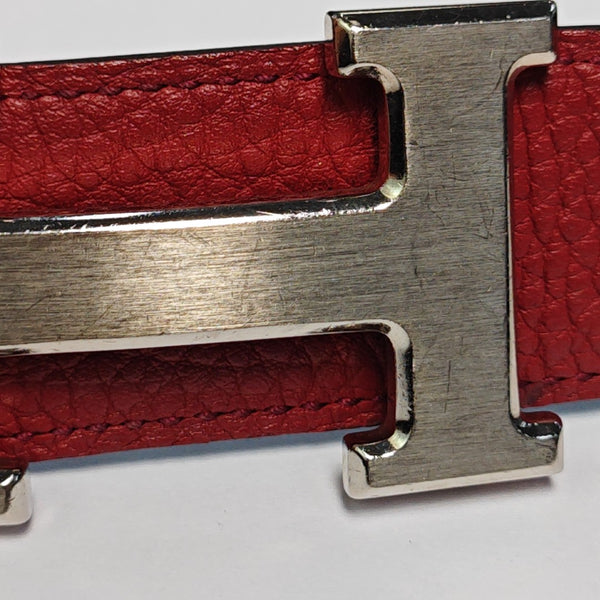 Leather Belt Red