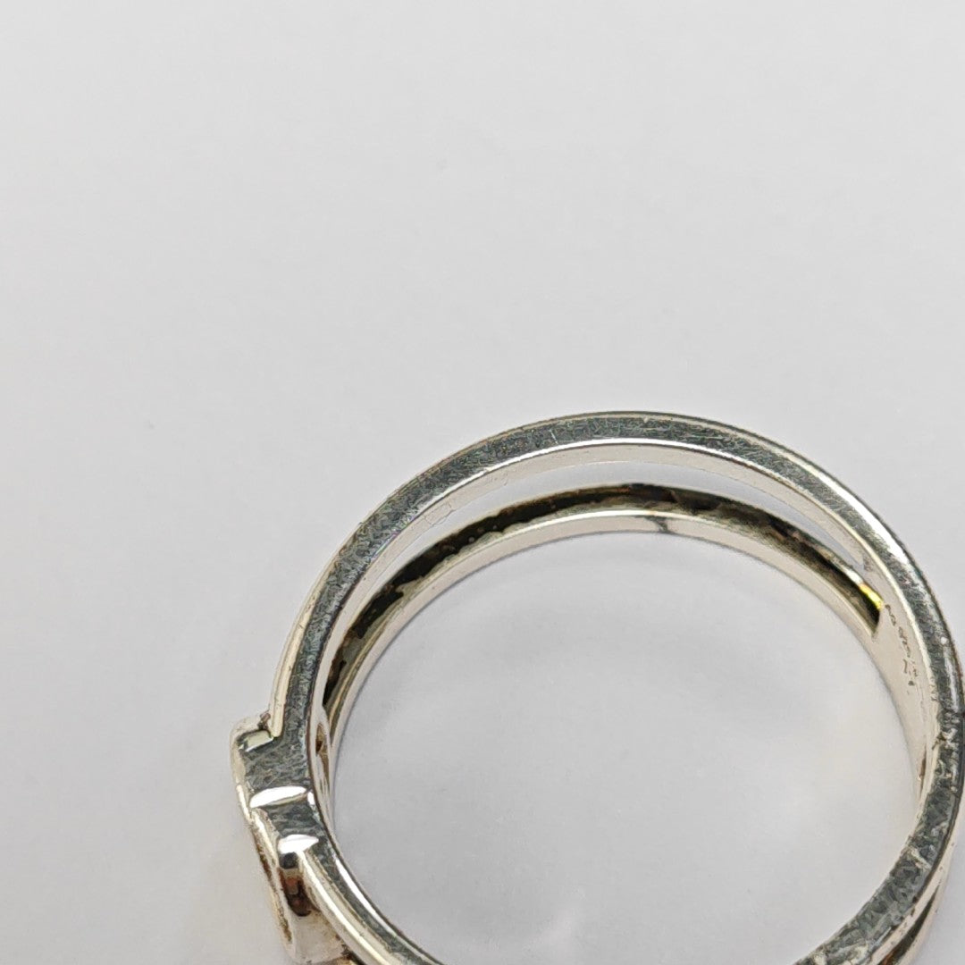 Interlocking G 925 Sterling Silver Ring EU 54