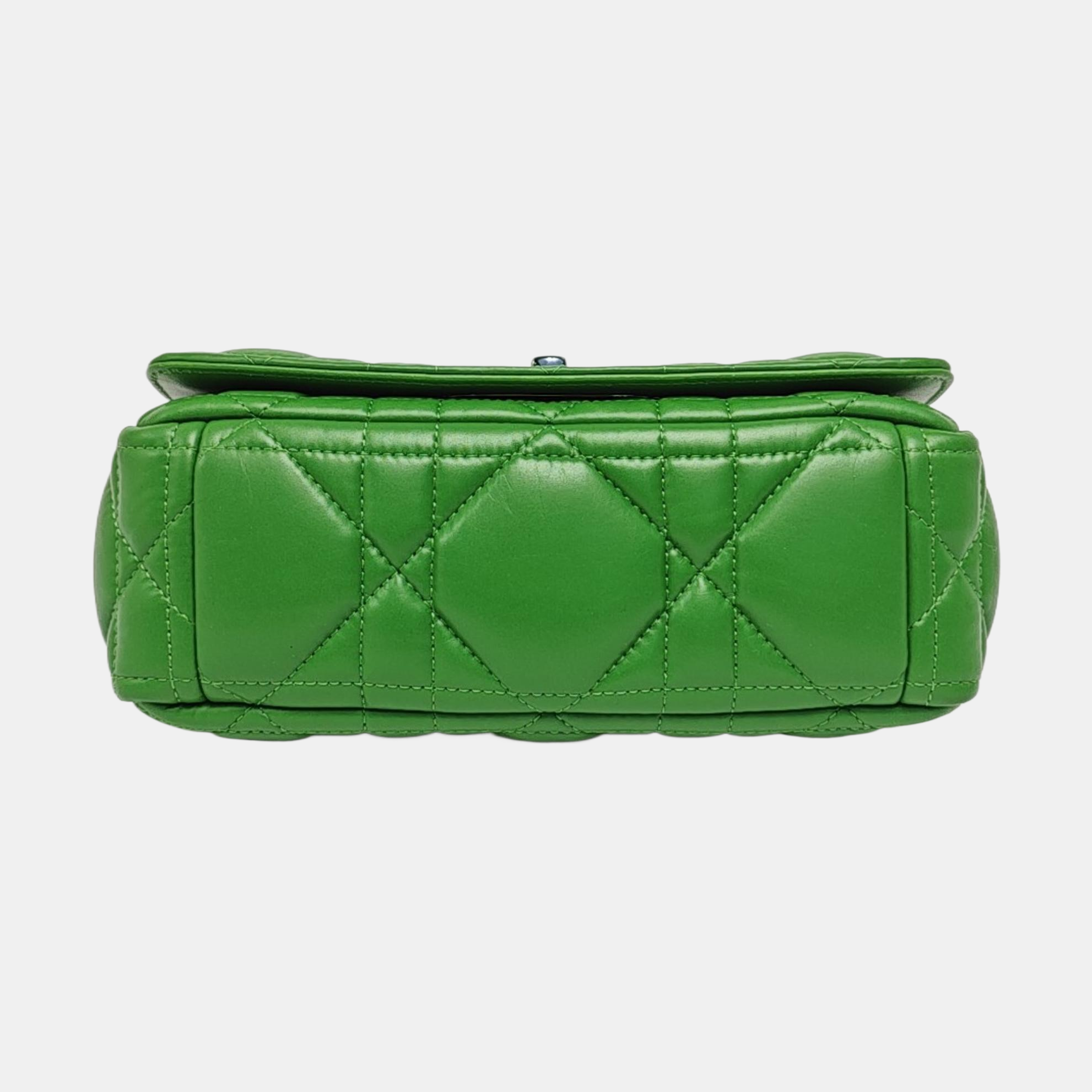 Dior Caro Small Cannage Calfskin Green
