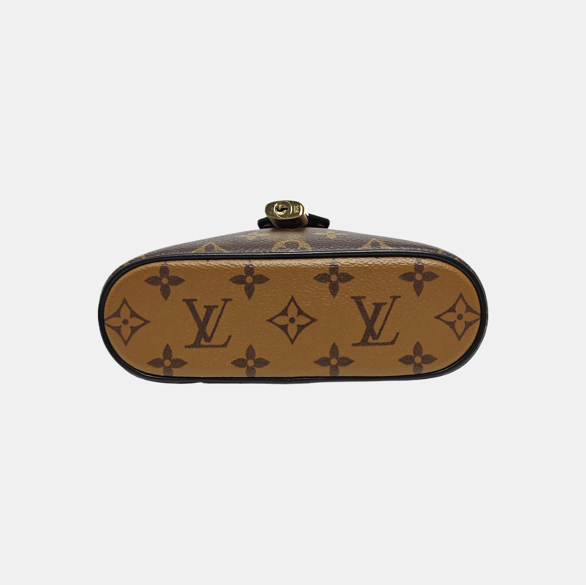 Vanity Chain Pouch Monogram Coated Canvas Brown