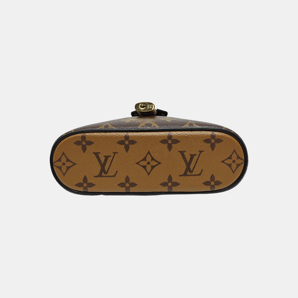 Vanity Chain Pouch Monogram Coated Canvas Brown