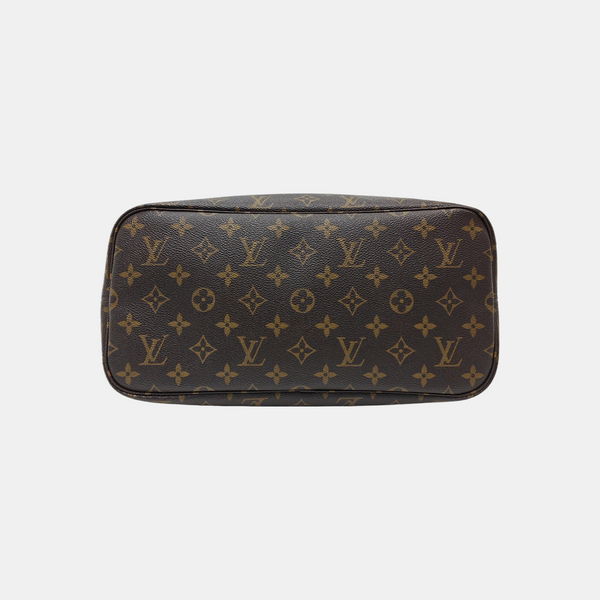 NEVERFULL MM Monogram Coated Canvas Brown