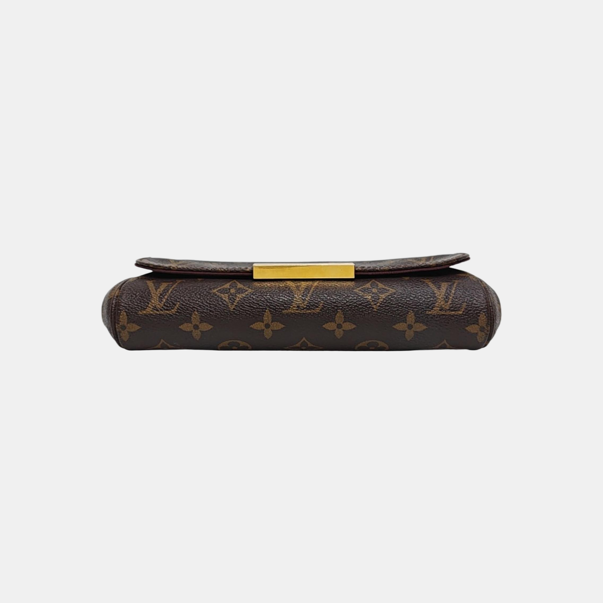 FAVORITE PM Monogram Coated Canvas Brown