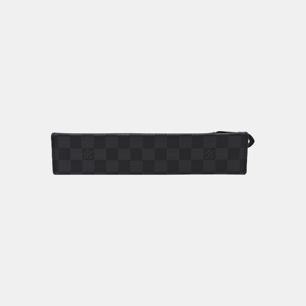 Pochette Voyag MM Damier Graphite Coated Canvas Gray