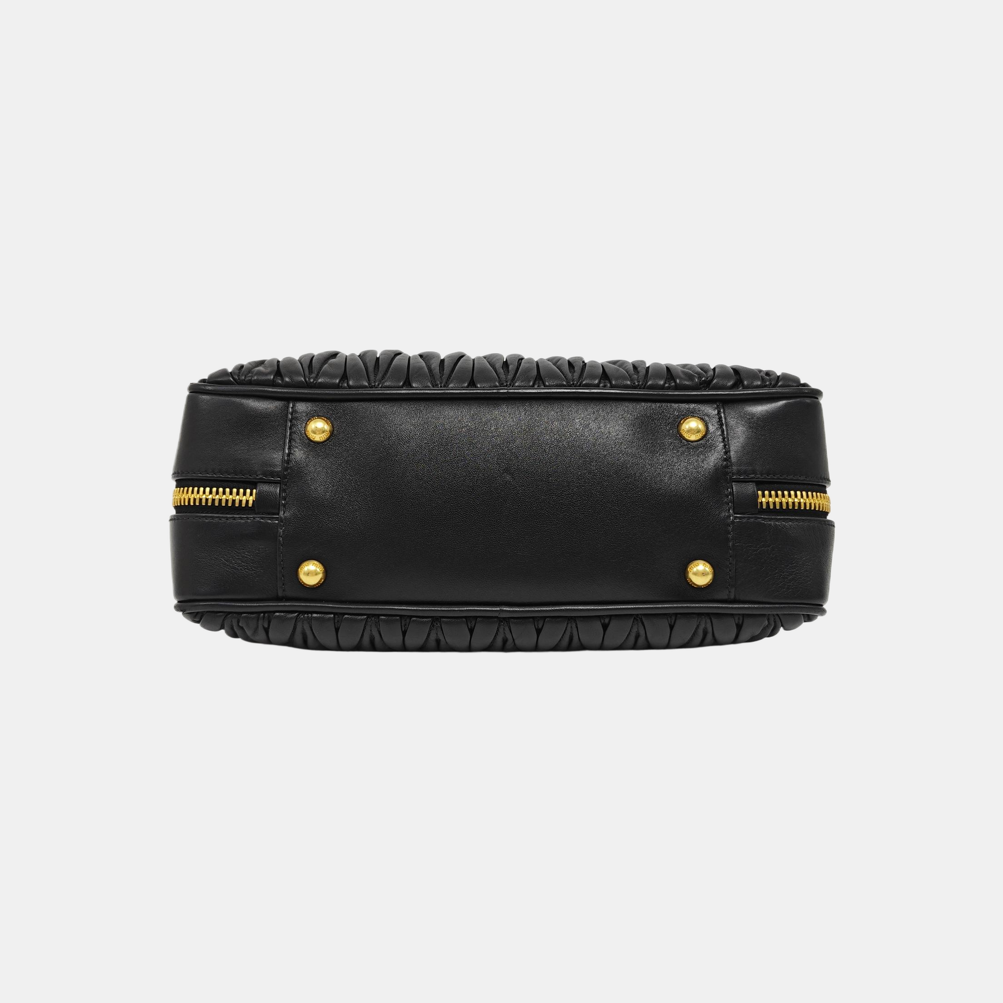 Arcadie Matelassé Large Quilted Lambskin Black