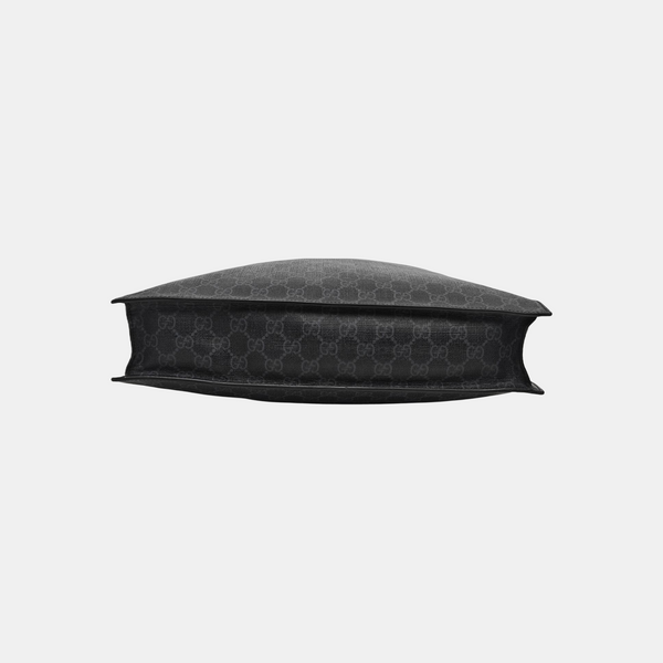 Monogram Coated Canvas Tote Bag Black