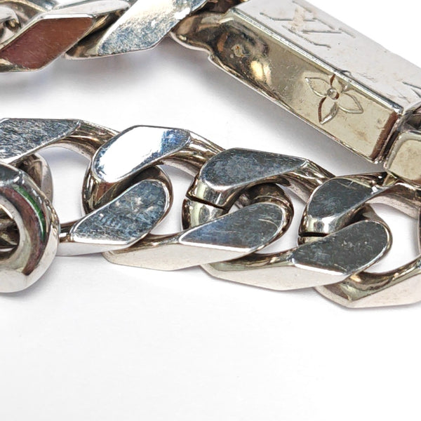 Monogram Metal Silver Bracelet