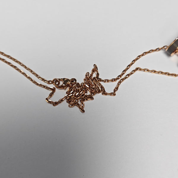 Pop H Metal Rose Gold Necklace