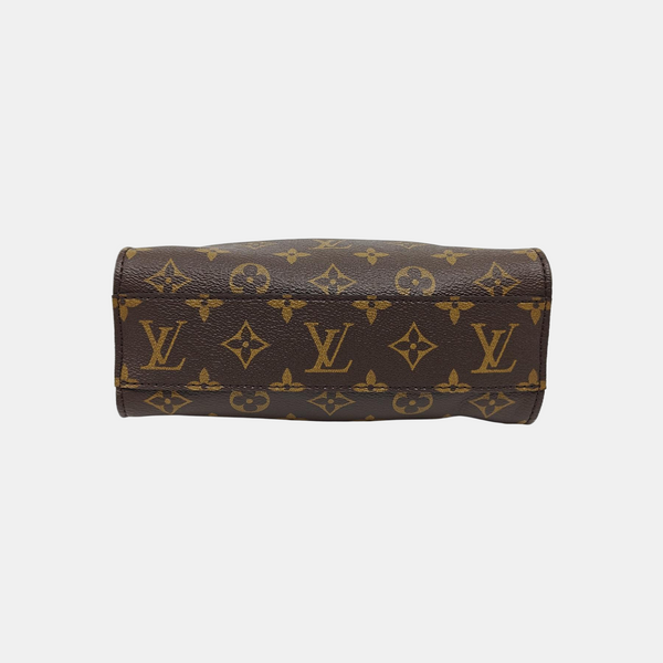 SAC PLAT BB Monogram Coated Canvas Brown