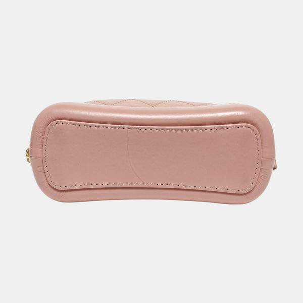 Authenticated pre-owned  GABRIELLE Small Quilted Calfskin Pink - Crossbody Bag at Looply