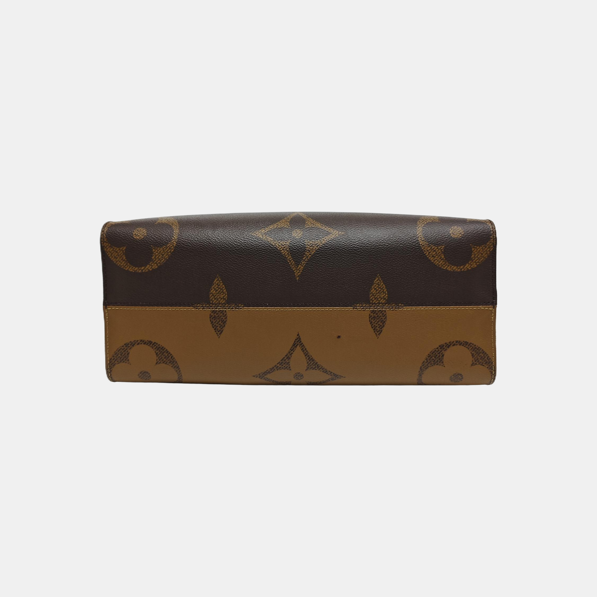 ONTHEGO MM Monogram Coated Canvas Brown