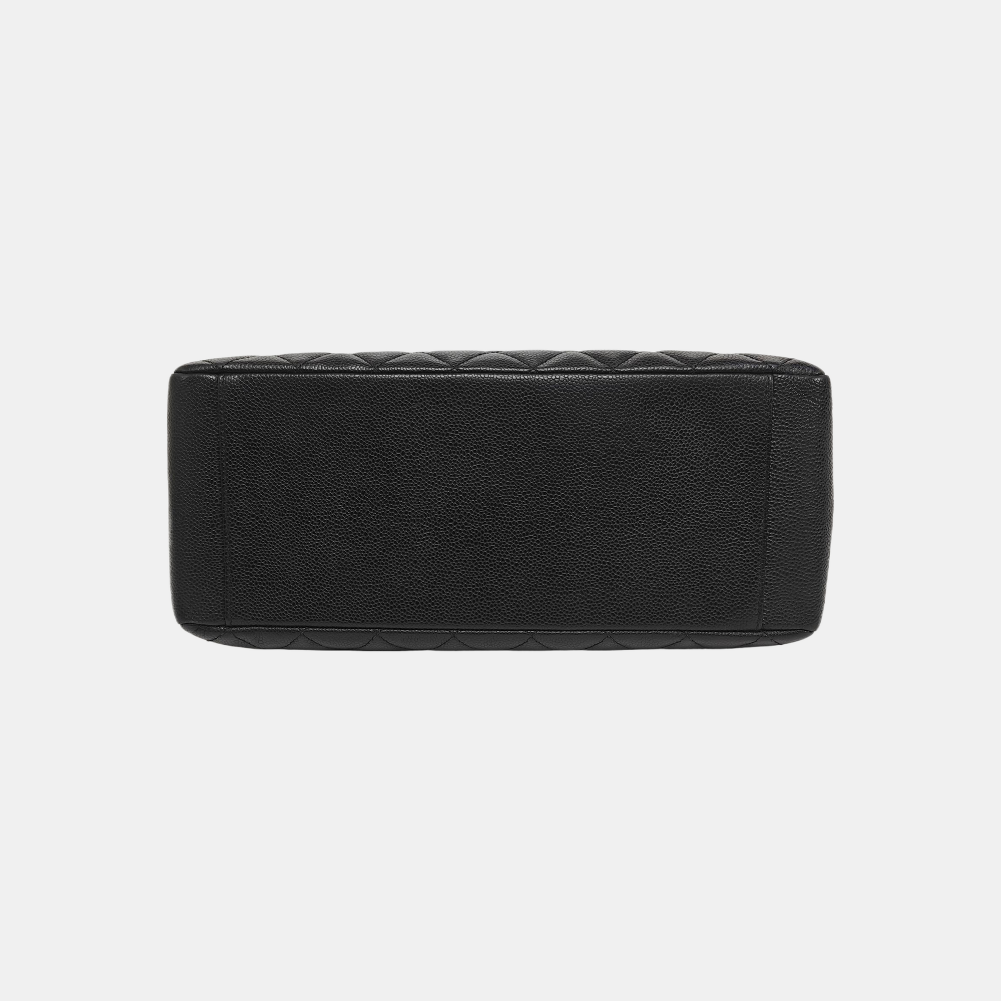 CHANEL GST Large Quilted Grained Calfskin Black
