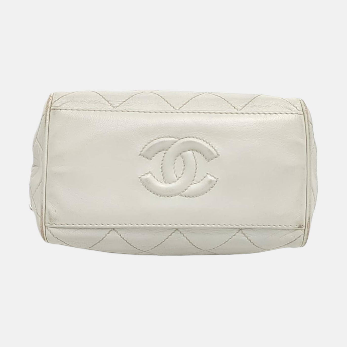 Quilted Lambskin White