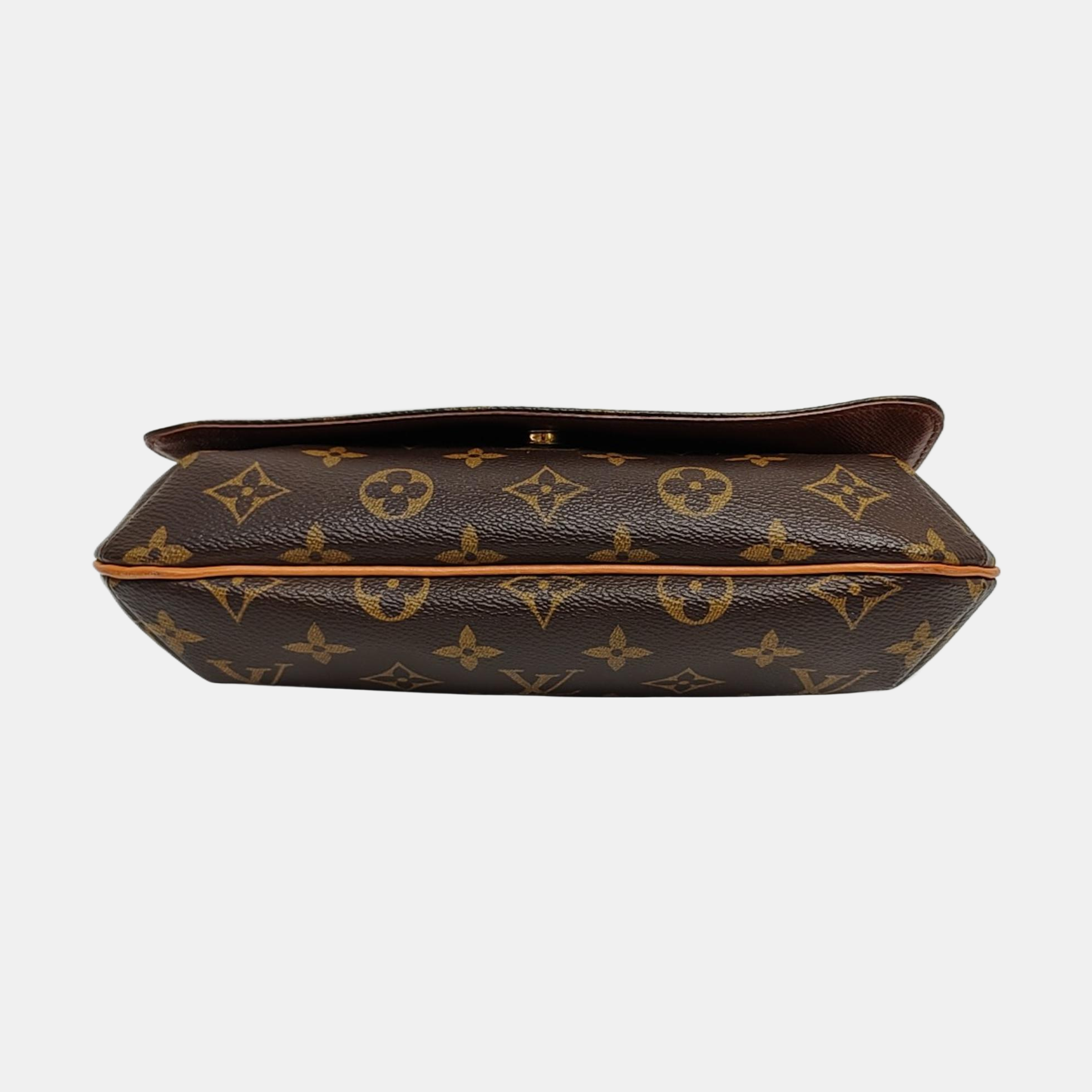 MUSETTE TANGO Monogram Coated Canvas Brown