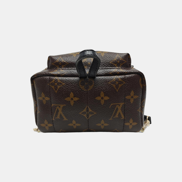 PALM SPRINGS Mini Monogram Coated Canvas Brown