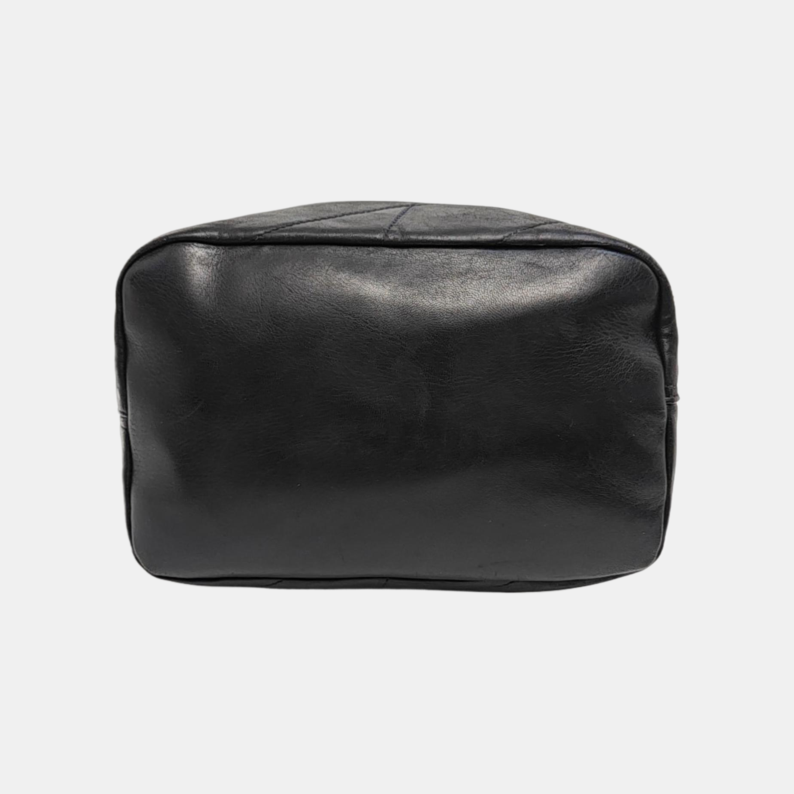 Quilted Lambskin Bucket Bag Black