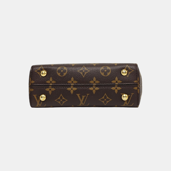 CLUNY PM Monogram Coated Canvas Brown