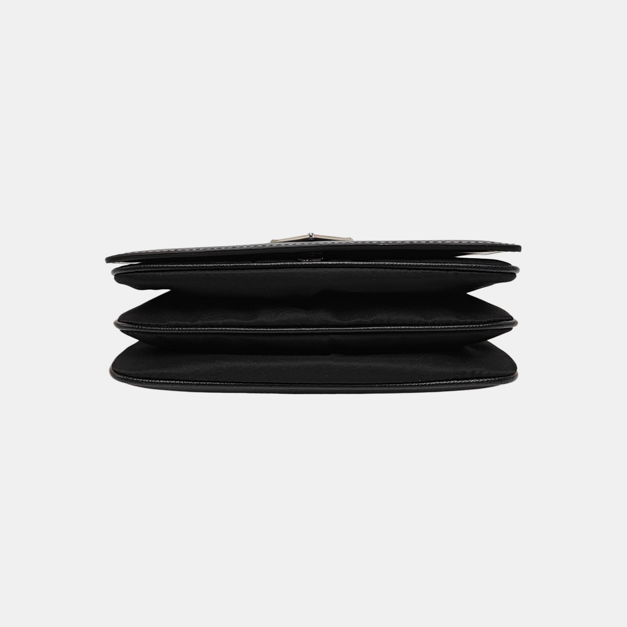 Calfskin Shoulder Bag Black