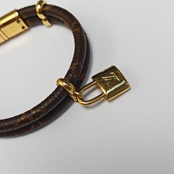 KEEP IT Coated Canvas Brown Bangle