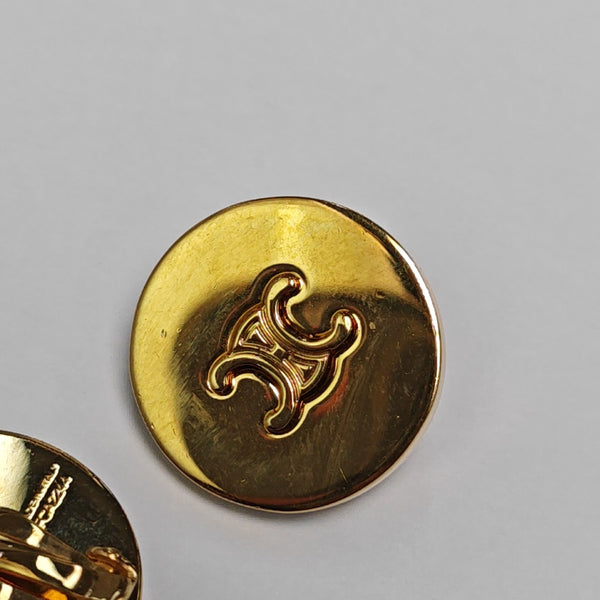 Metal Gold Clip On Earrings