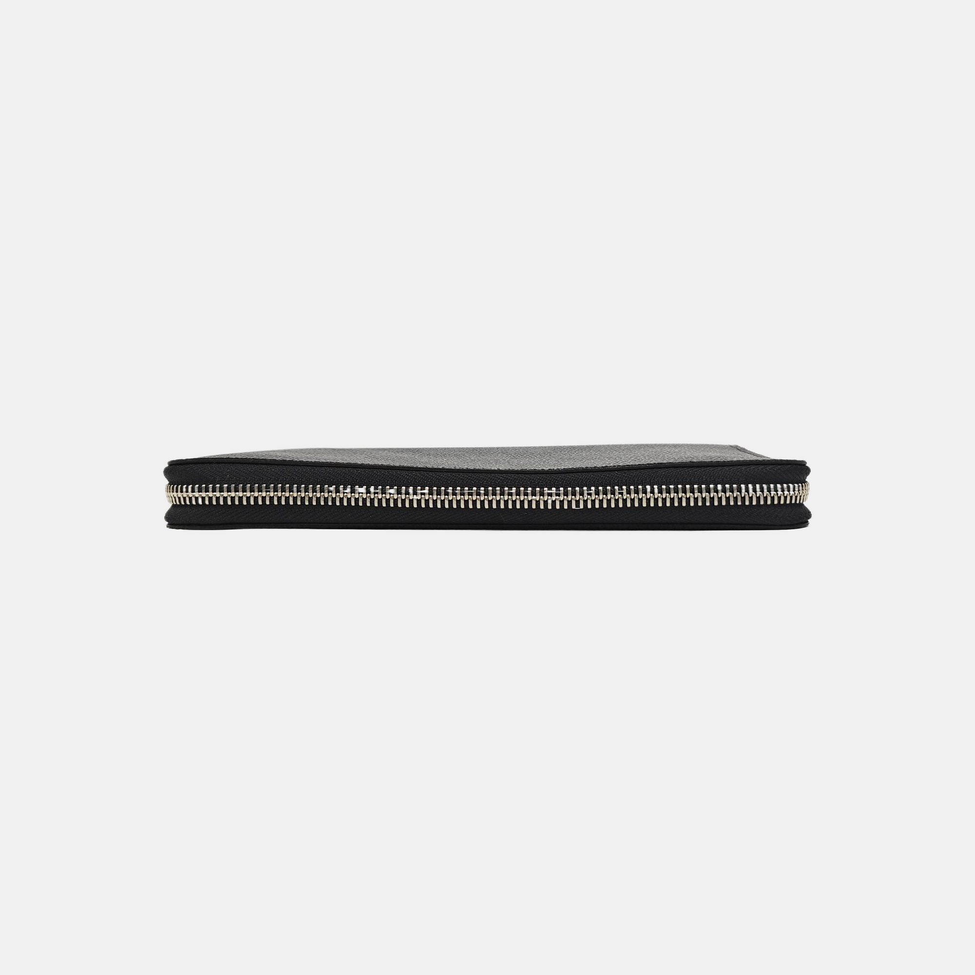 ZIPPY Damier Graphite Coated Canvas Gray Wallet